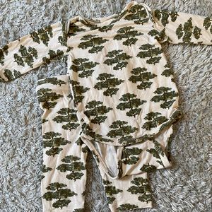 KQ pant and onesie set, 3-6 mo